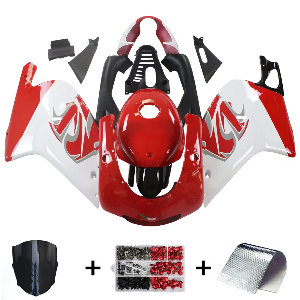 Amotopart 2000-2005 Aprilia RS125 White & Red Fairing Kit