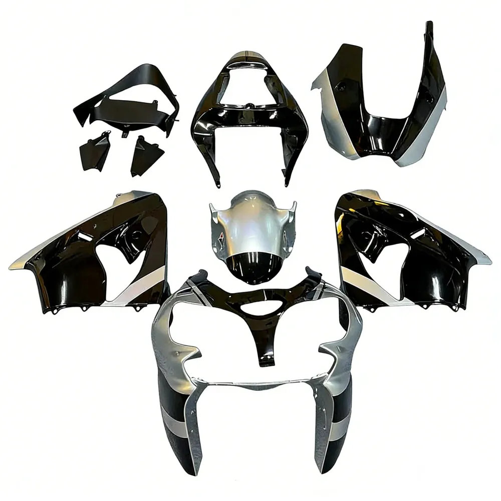 Amotopart 2002-2003 Kawasaki ZX9R Black Gray Fairing Kit