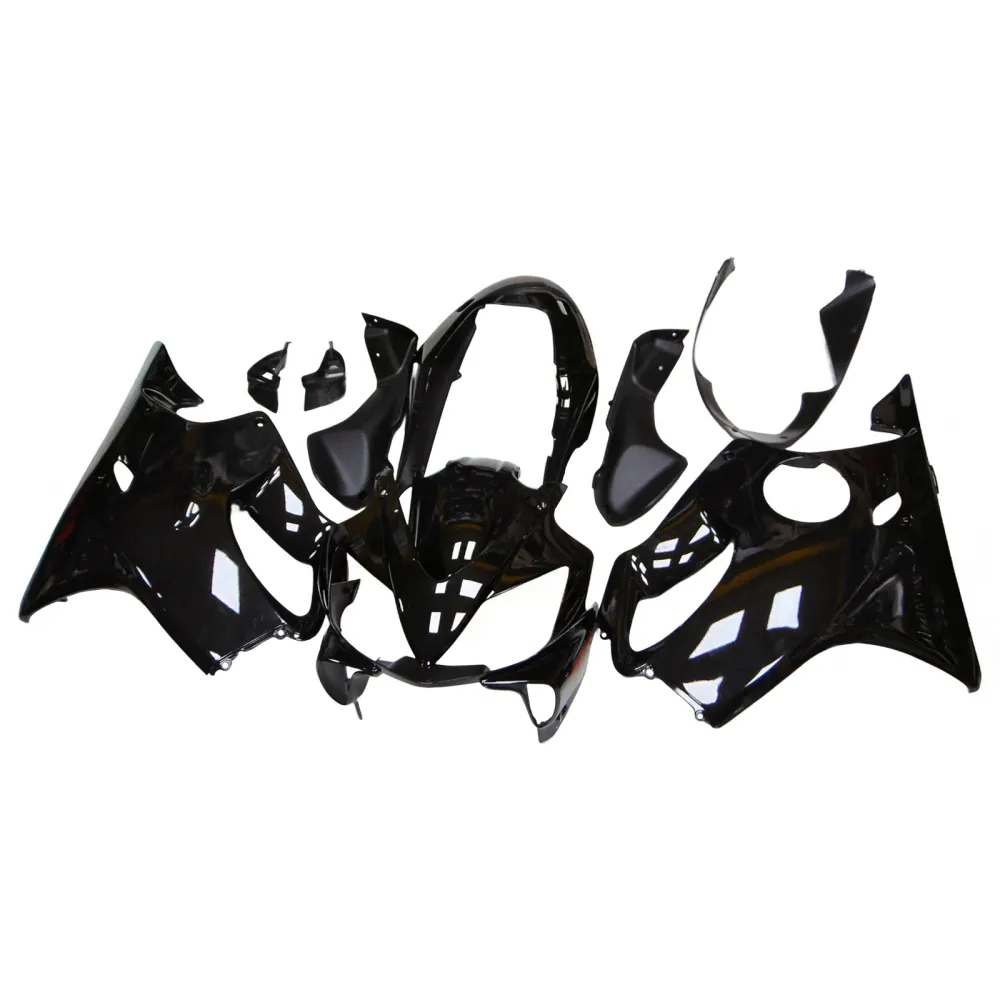 Amotopart 2004-2007 Honda CBR600 F4I Glossy Black Red Fairing Kit