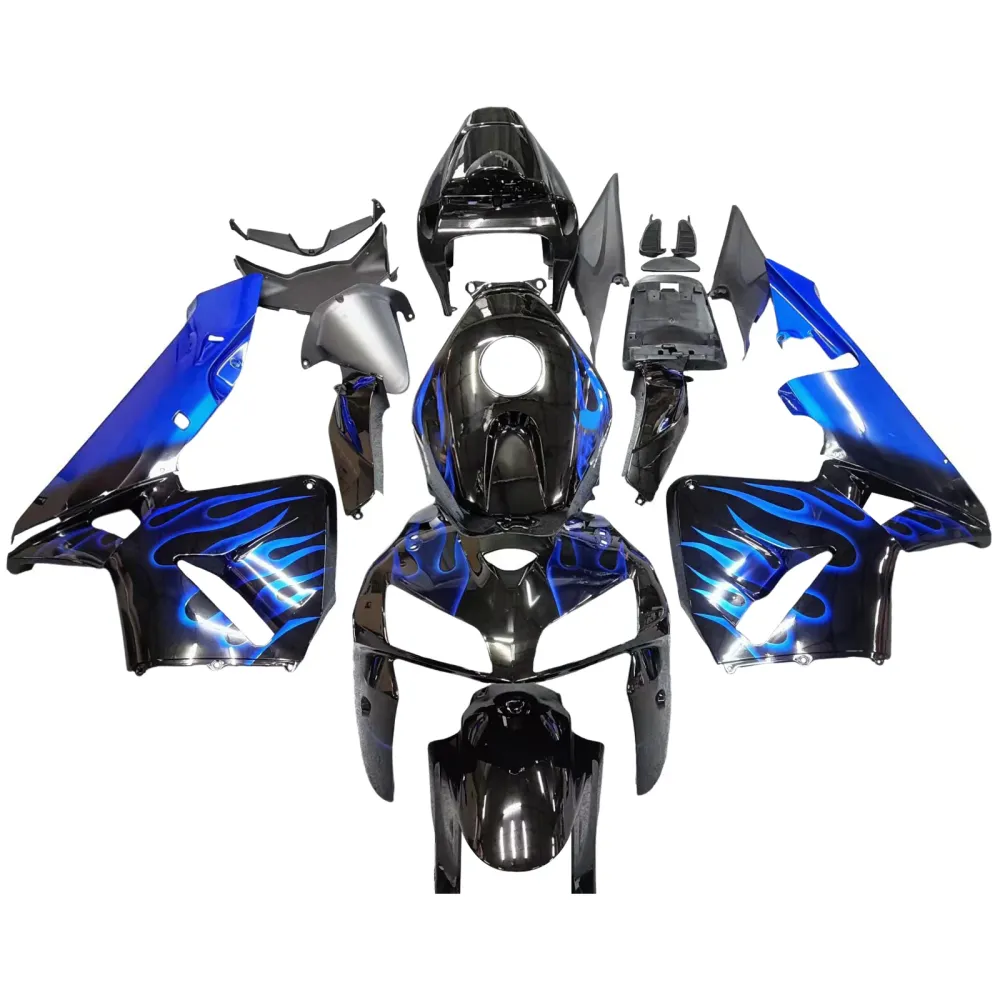 Amotopart 2005-2006 Honda CBR600RR Black & Blue Fairing Kit