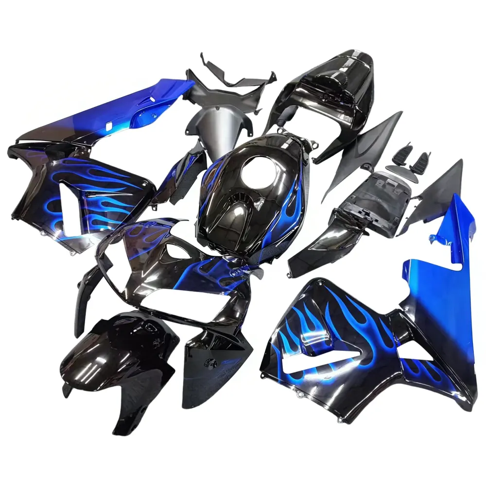 Amotopart 2005-2006 Honda CBR600RR Black & Blue Fairing Kit