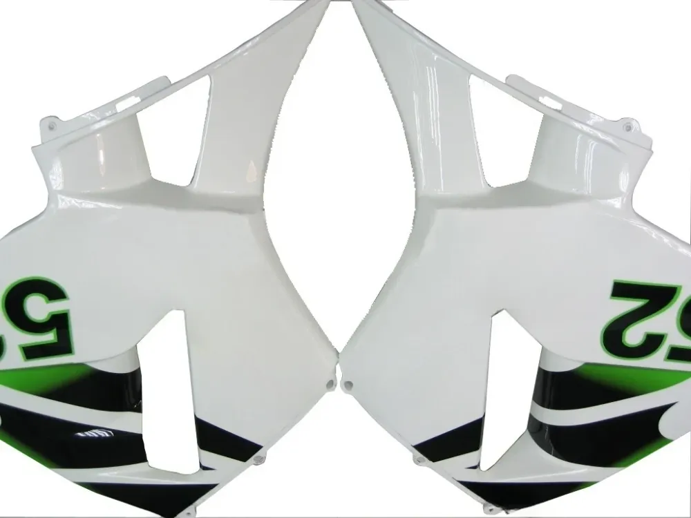 Amotopart 2005-2006 Honda CBR600RR Green White Fairing Kit