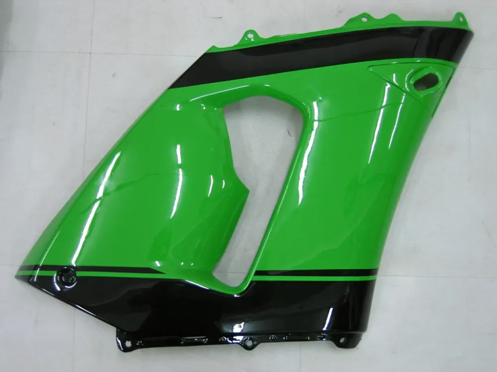 Amotopart 2005-2006 Kawasaki ZX6R 636 zwartgroene kuipset