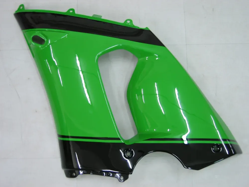 Amotopart 2005-2006 Kawasaki ZX6R 636 zwartgroene kuipset