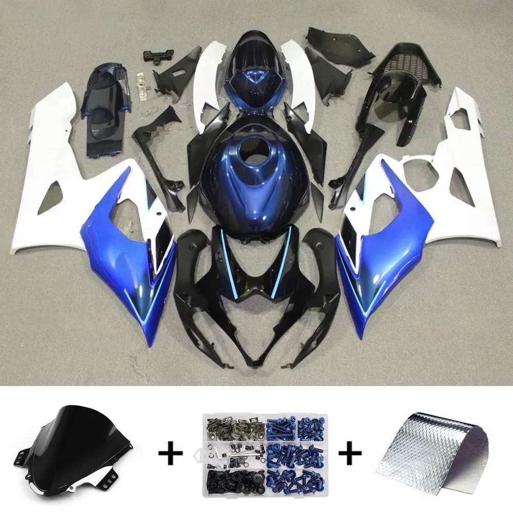 Amotopart 2005-2006 Suzuki GSXR1000 blauw wit zwart kuipset