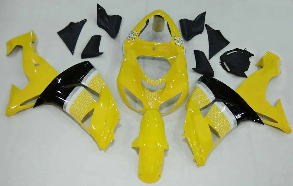 Amotopart 2006-2007 Kawasaki ZX10R gele kuipset