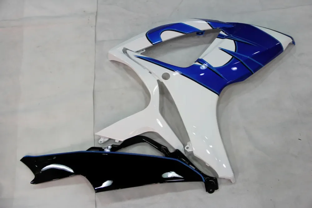 Amotopart 2006-2007 Suzuki GSXR 600/750 Black White Blue Fairing Kit