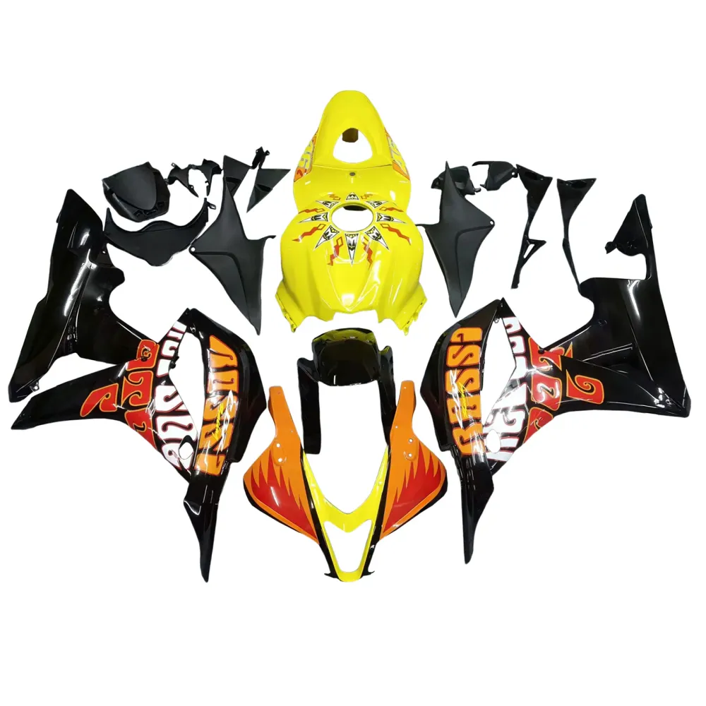 Amotopart 2007-2008 Honda CBR600RR Orange & Yellow Fairing Kit