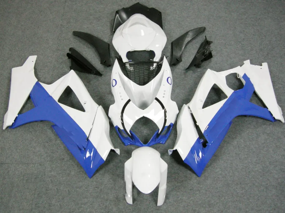 Amotopart 2007-2008 Suzuki GSXR1000 witblauwe kuipset