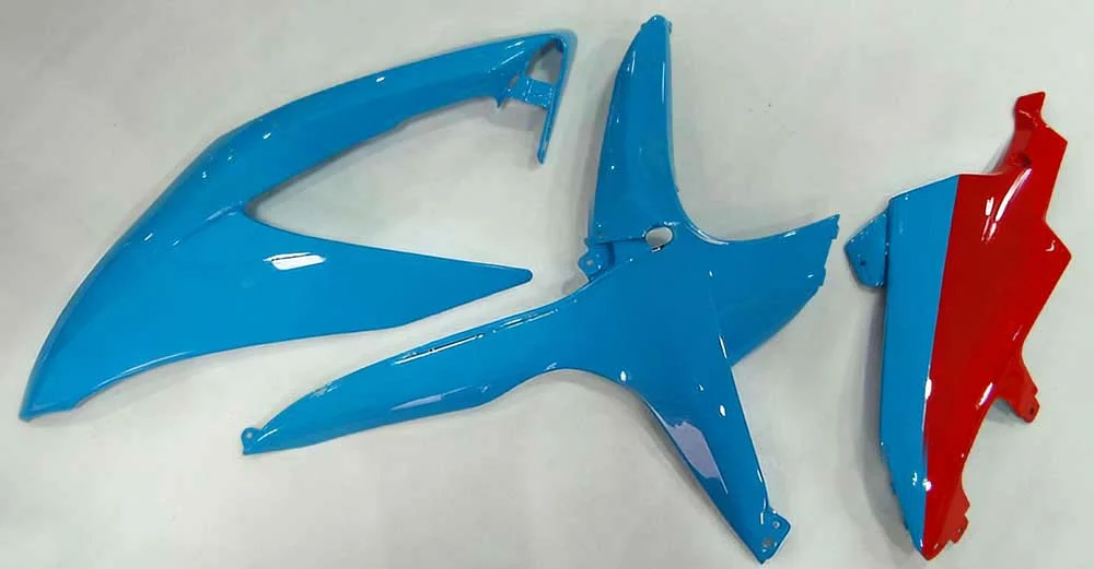Amotopart 2008-2010 Suzuki GSXR 600/750 blauw rode kuipset
