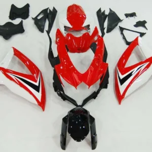 Amotopart 2008-2010 Suzuki GSXR 600/750 wit-rode kuipset