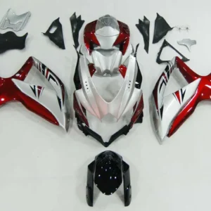 Amotopart 2008-2010 Suzuki GSXR 600/750 zilverrode kuipset