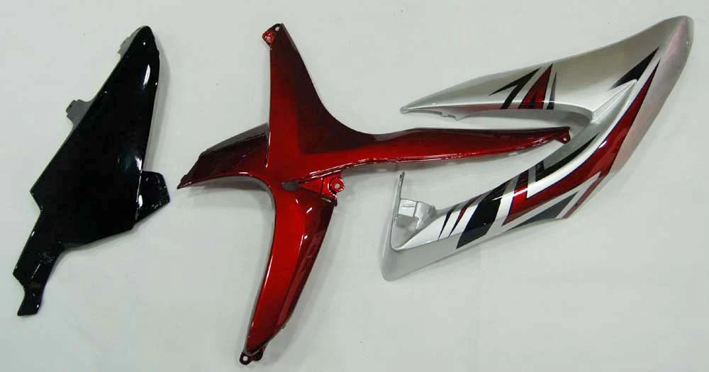 Amotopart 2008-2010 Suzuki GSXR 600/750 zilverrode kuipset