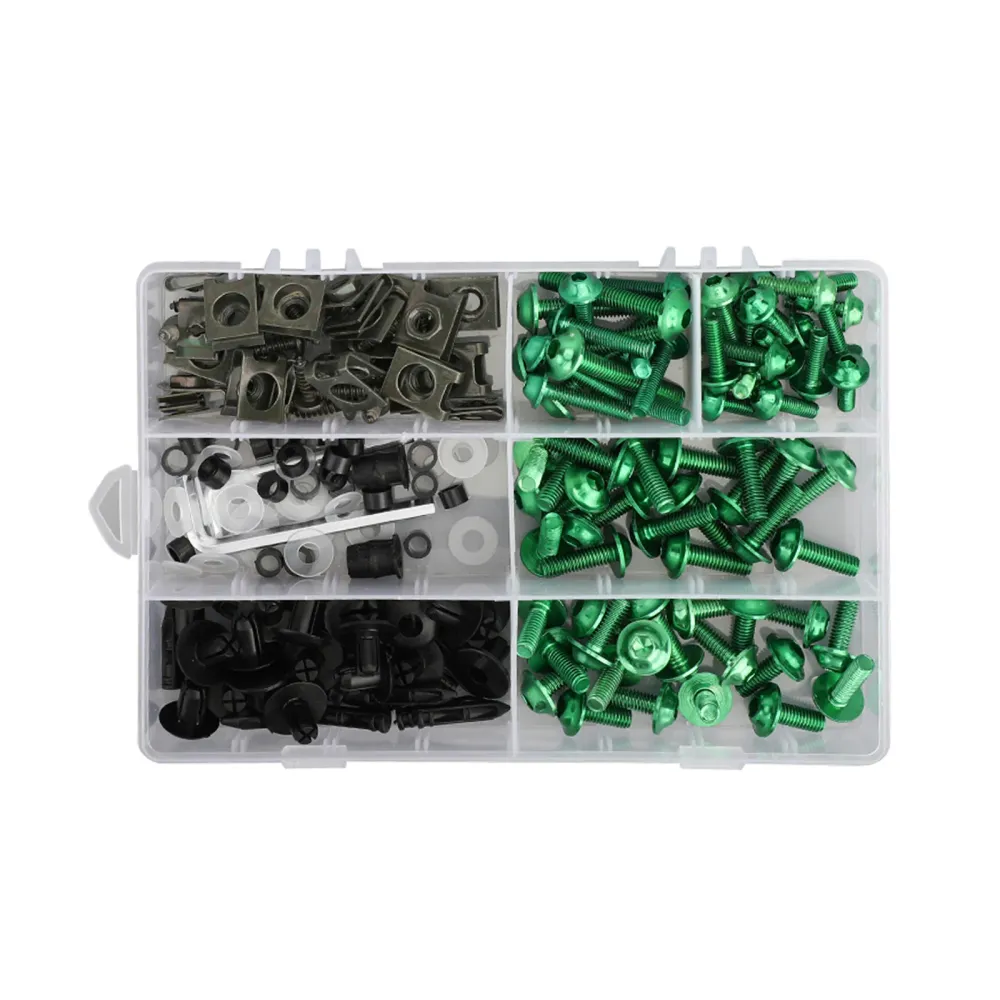 Amotopart 2008-2012 Kawasaki EX250 Ninja250r Green White & Black Fairing Kit