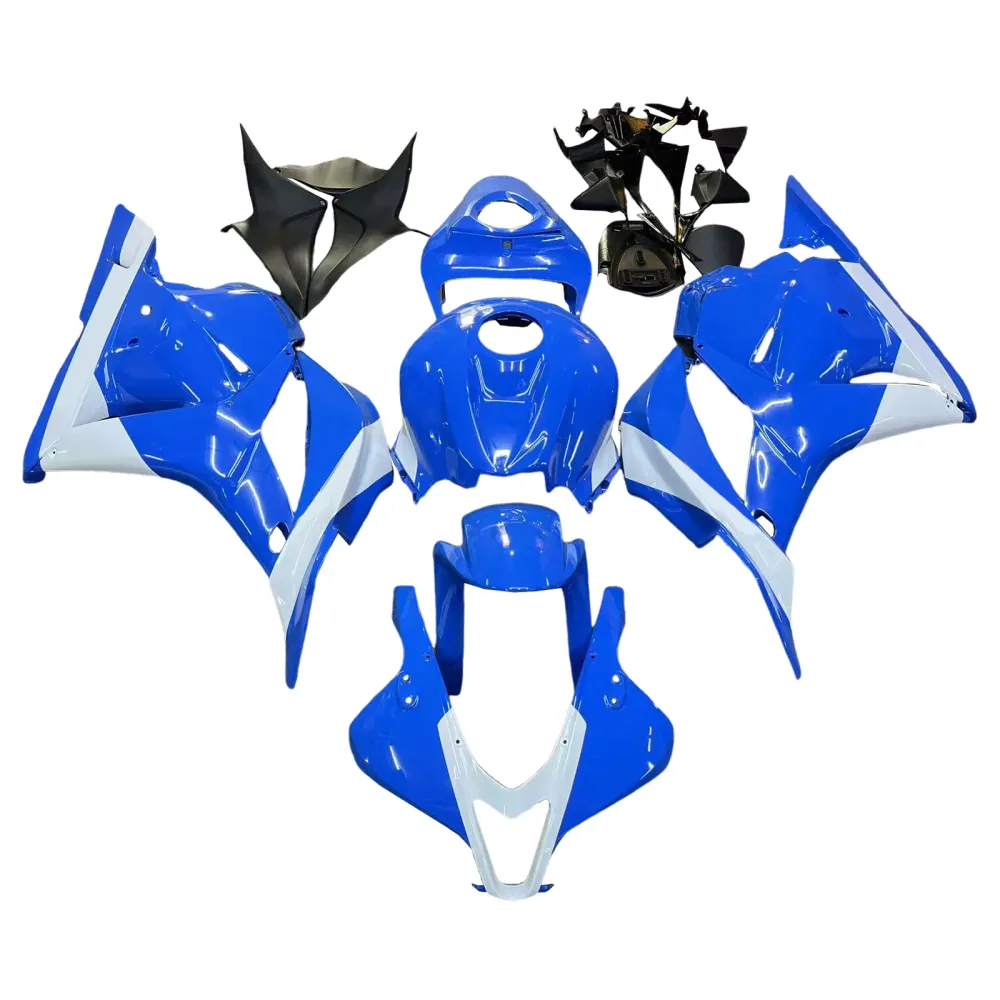 Amotopart 2009-2012 Honda CBR600RR Blue White Fairing Kit