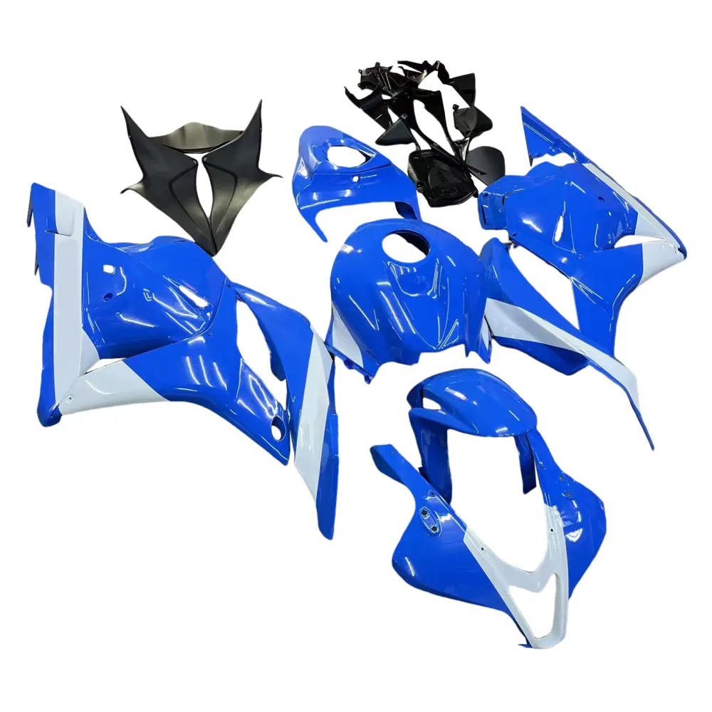 Amotopart 2009-2012 Honda CBR600RR Blue White Fairing Kit