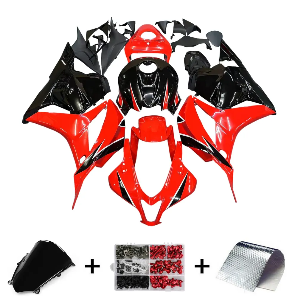 Amotopart 2009-2012 Honda CBR600RR Red Black Fairing Kit