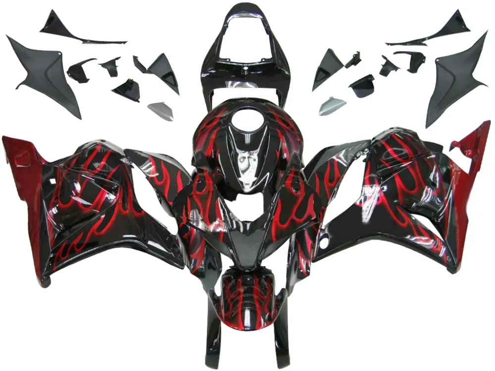 Amotopart 2009-2012 Honda CBR600RR rood-zwarte kuipset