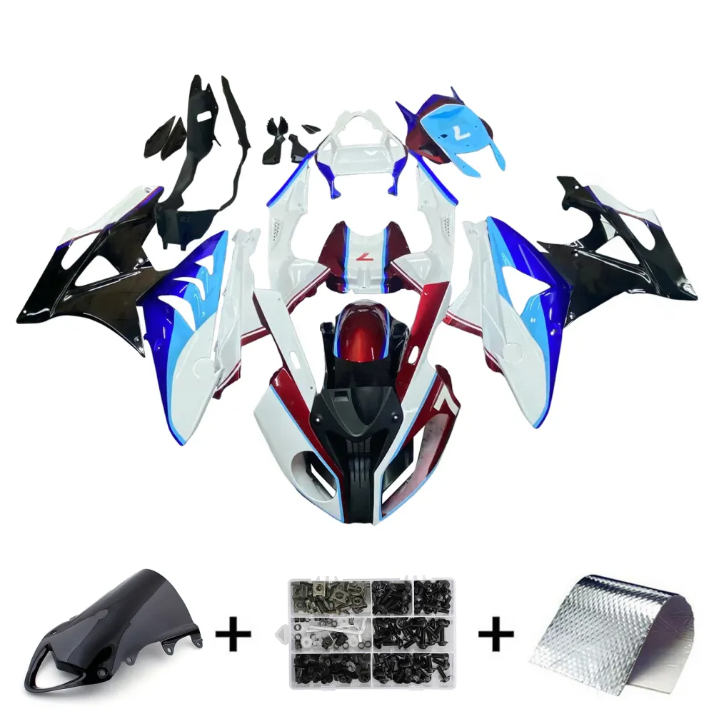 Amotopart 2009-2014 BMW S1000RR zwart blauw wit kuipset