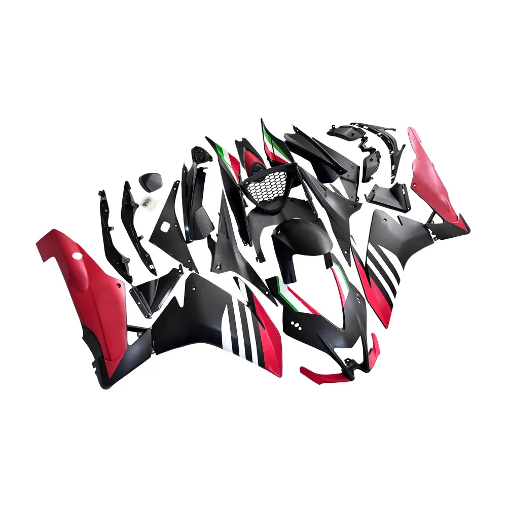 Amotopart 2009-2015 Aprilia RSV4 1000 Wit Black Red Fairing Kit