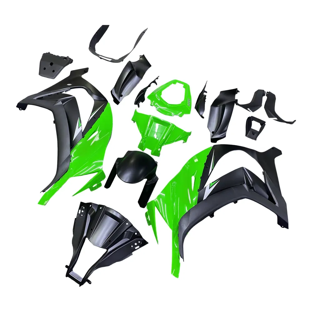 Amotopart 2011-2015 Kawasaki ZX10R groen-zwarte kuipset