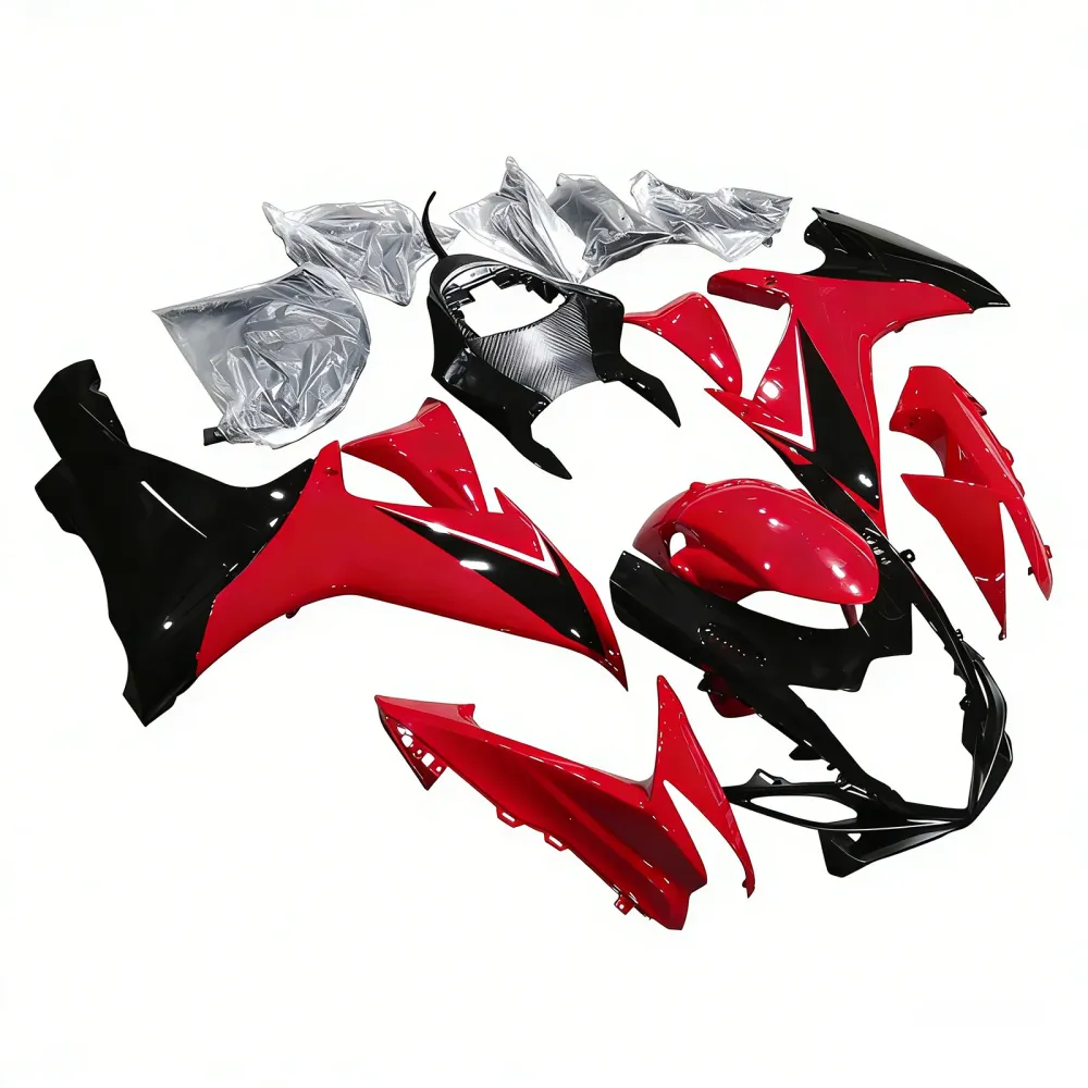 Amotopart 2011-2026 K11 GSXR 600/750 Suzuki Rood&BLack Style3 Kuipenset