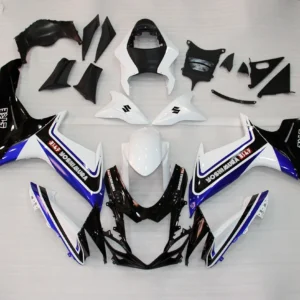 Amotopart 2011-2026 Suzuki GSXR 600/750 zwart witte kuipset