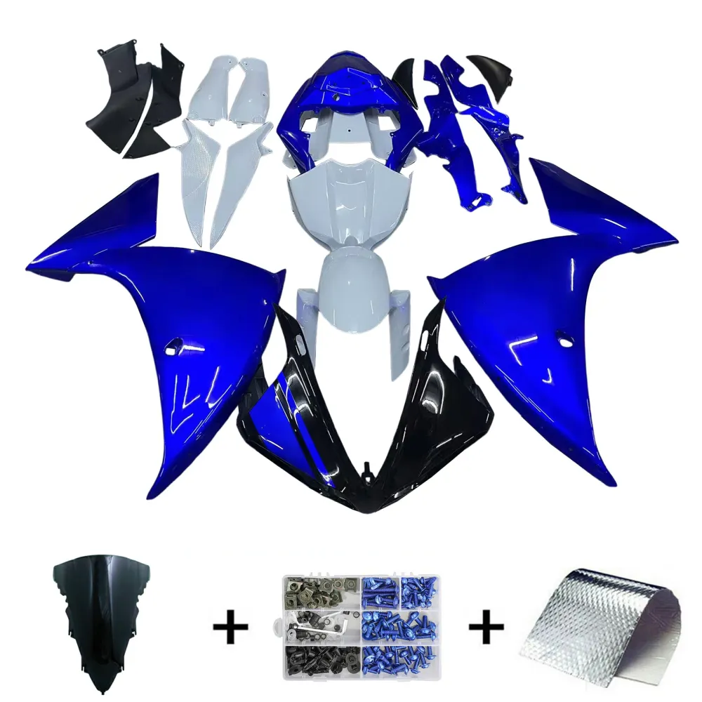 Amotopart 2012-2014 YAMAHA YZF 1000 R1 Black Blue Gray Beurskit