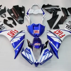 Amotopart 2012-2014 Yamaha YZF 1000 R1 blauw zwart wit kuipset