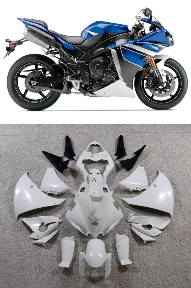 Amotopart 2012-2014 Yamaha YZF 1000 R1 blauwzwarte kuipset