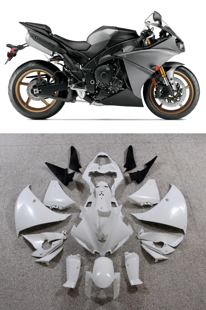Amotopart 2012-2014 Yamaha YZF 1000 R1 grijze kuipset