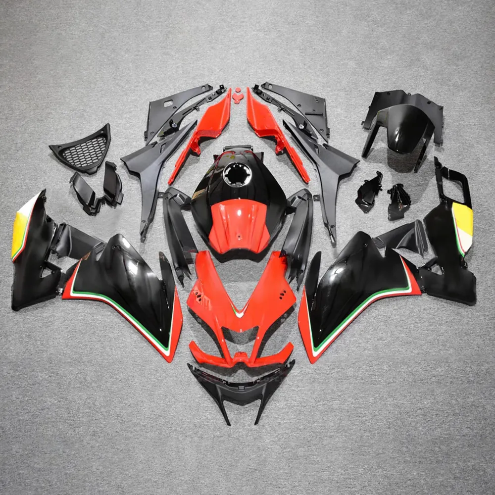 Amotopart 2012-2016 Aprilia RS4 / 125/50 Glanzende rode zwarte kuipkit