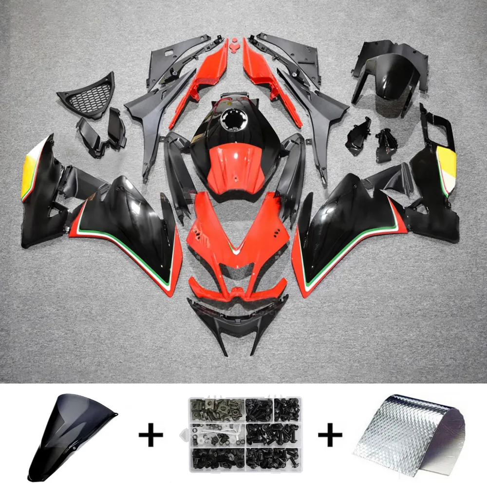 Amotopart 2012-2016 Aprilia RS4 / 125/50 Glanzende rode zwarte kuipkit