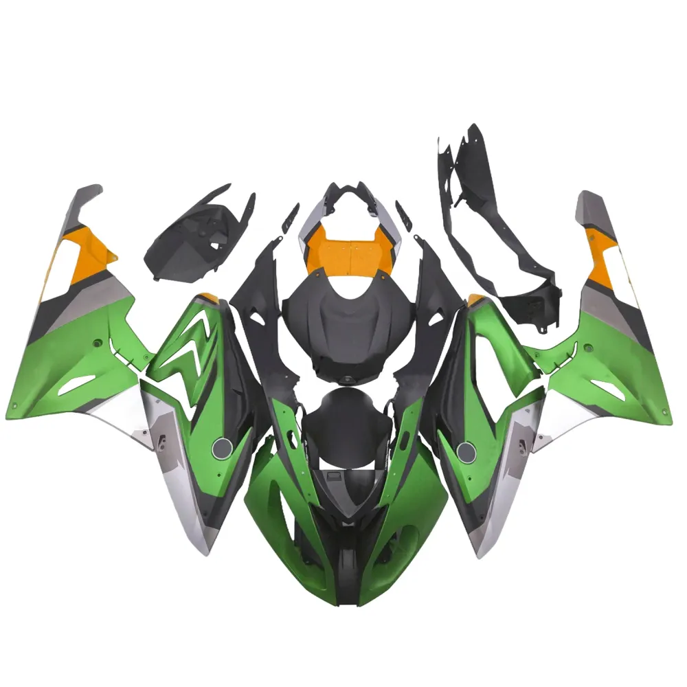 Amotopart 2015-2016 BMW S1000RR Black Green Fairing Kit