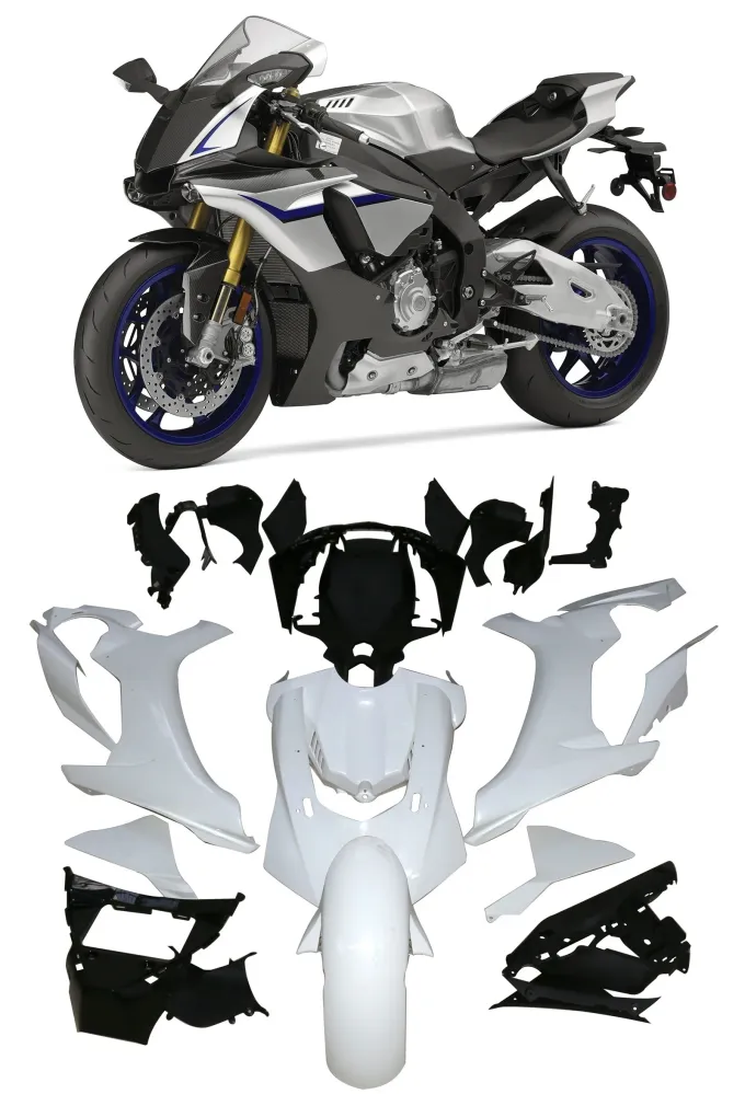 Amotopart 2015-2019 Yamaha YZF 1000 R1 zilvergrijze kuipset