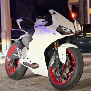 Amotopart 2015-2020 Ducati 959 Gray White Fairing Kit