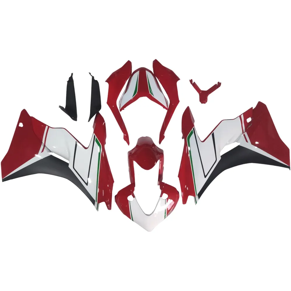 Amotopart 2017-2022 Ducati SuperSport 939 / 939S White Red Fairing Kit