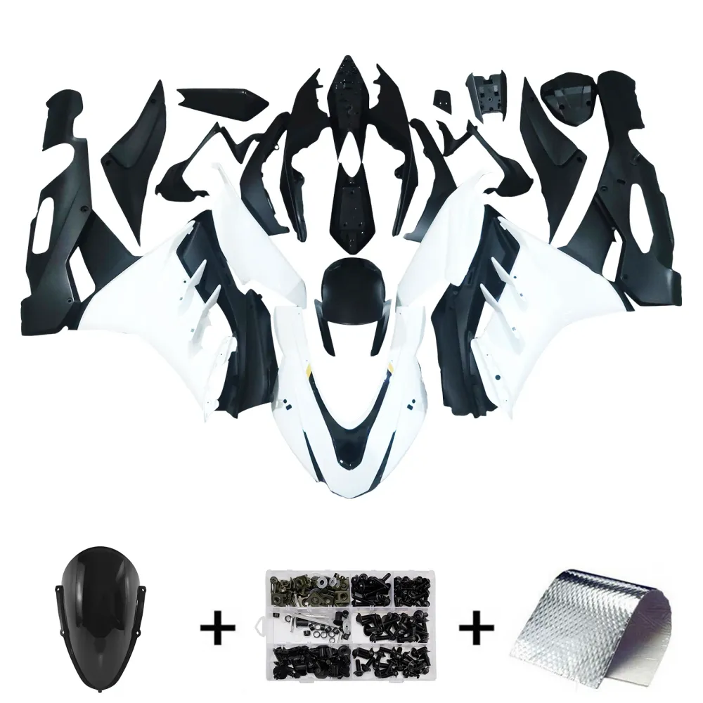 Amotopart 2022-2024 Aprilia RSV4 1100 Black White Gold Fairing Kit