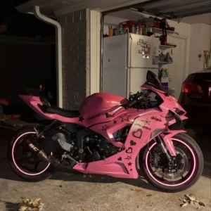 Amotopart 2024-2026 Kawasaki ZX-6R roze kameleon kuipset