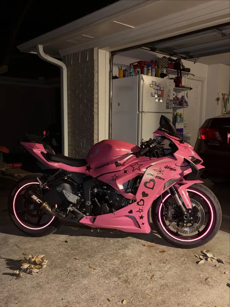 Amotopart 2024-2026 Kawasaki ZX-6R roze kameleon kuipset