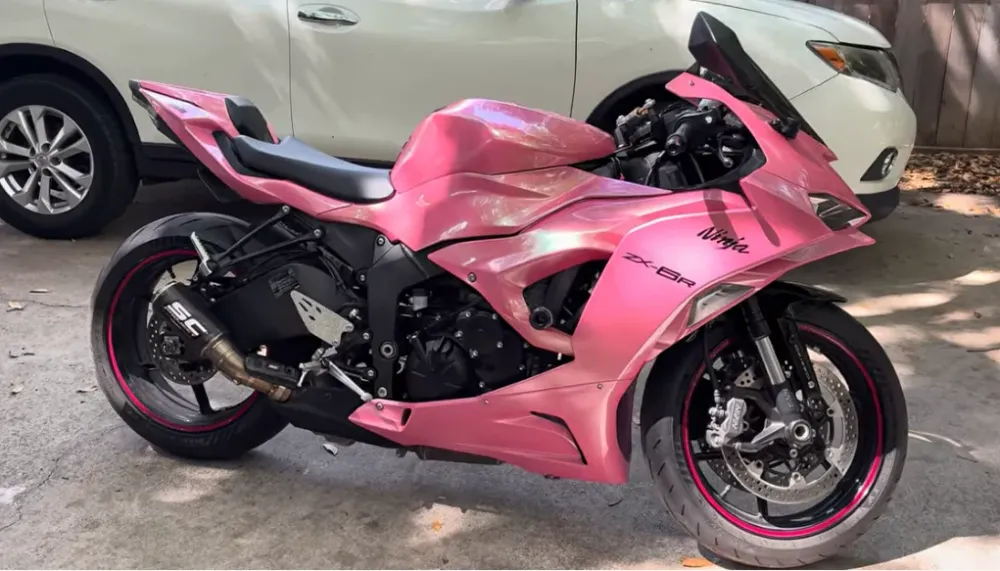 Amotopart 2024-2026 Kawasaki ZX-6R roze kameleon kuipset