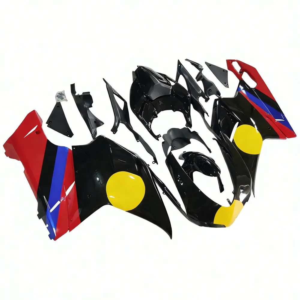 Amotopart Alle jaren Ducati 1098/1198/848 Glanzend Zwart Geel Cirkel Kuipset