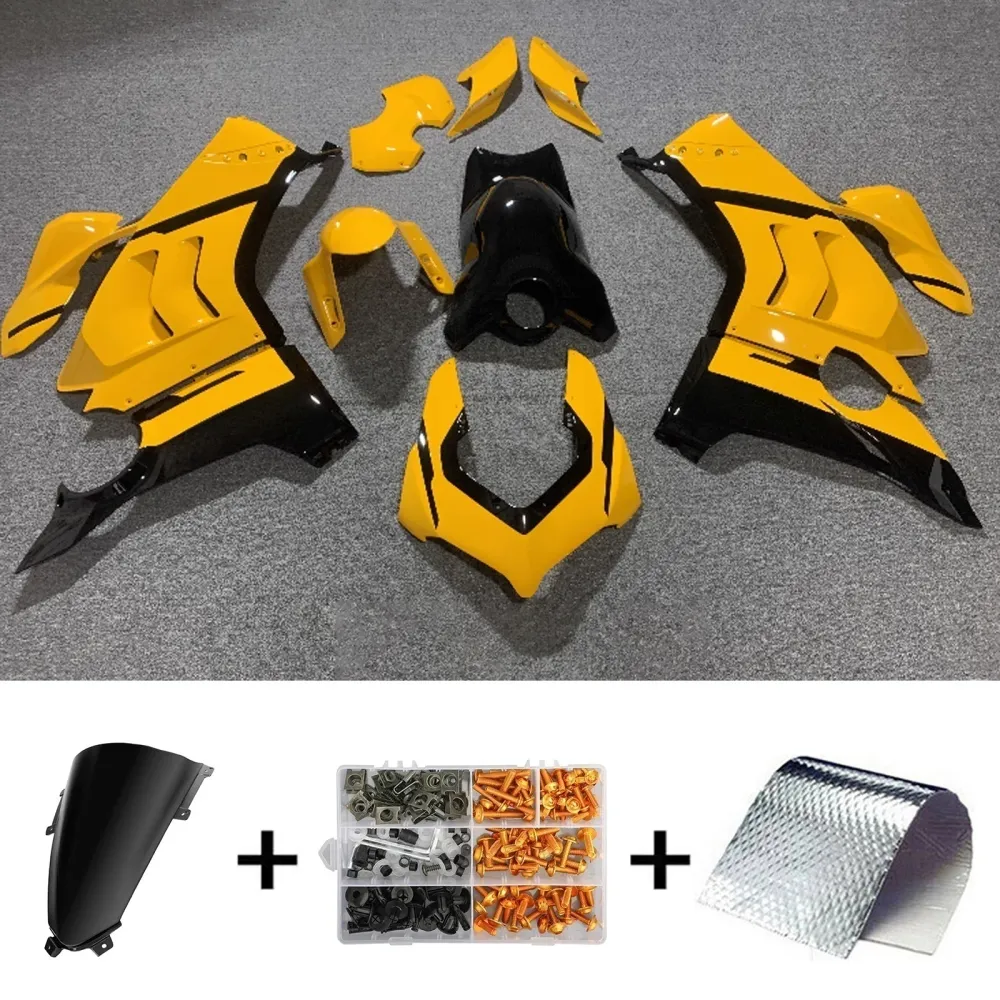 Amotopart Ducati 20-21 Panigale V4 V4S Black Yellow Beurskit