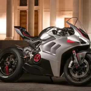 Amotopart Ducati 20-21 Panigale V4 V4S Silver White Kuip Kit