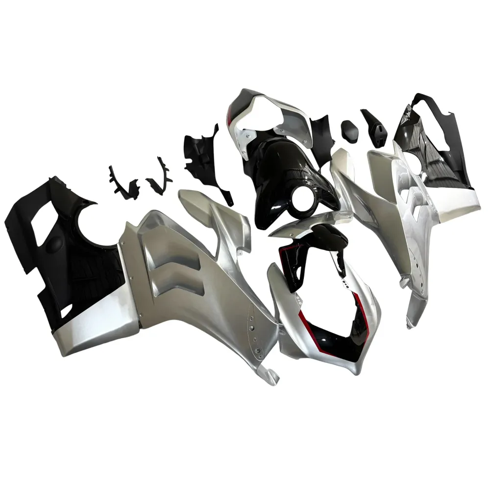 Amotopart Ducati 20-21 Panigale V4 V4S Silver White Kuip Kit