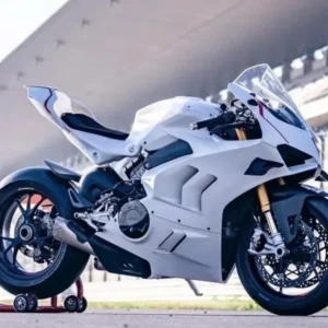 Amotopart Ducati 22-24 Panigale V4 V4S Black White Fairing Kit