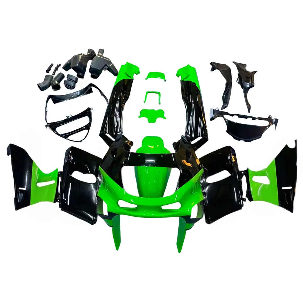 Amotopart Kawasaki 1993-2007 ZZR400 & 1998-2003 ZZR600 groen-zwarte kuipset
