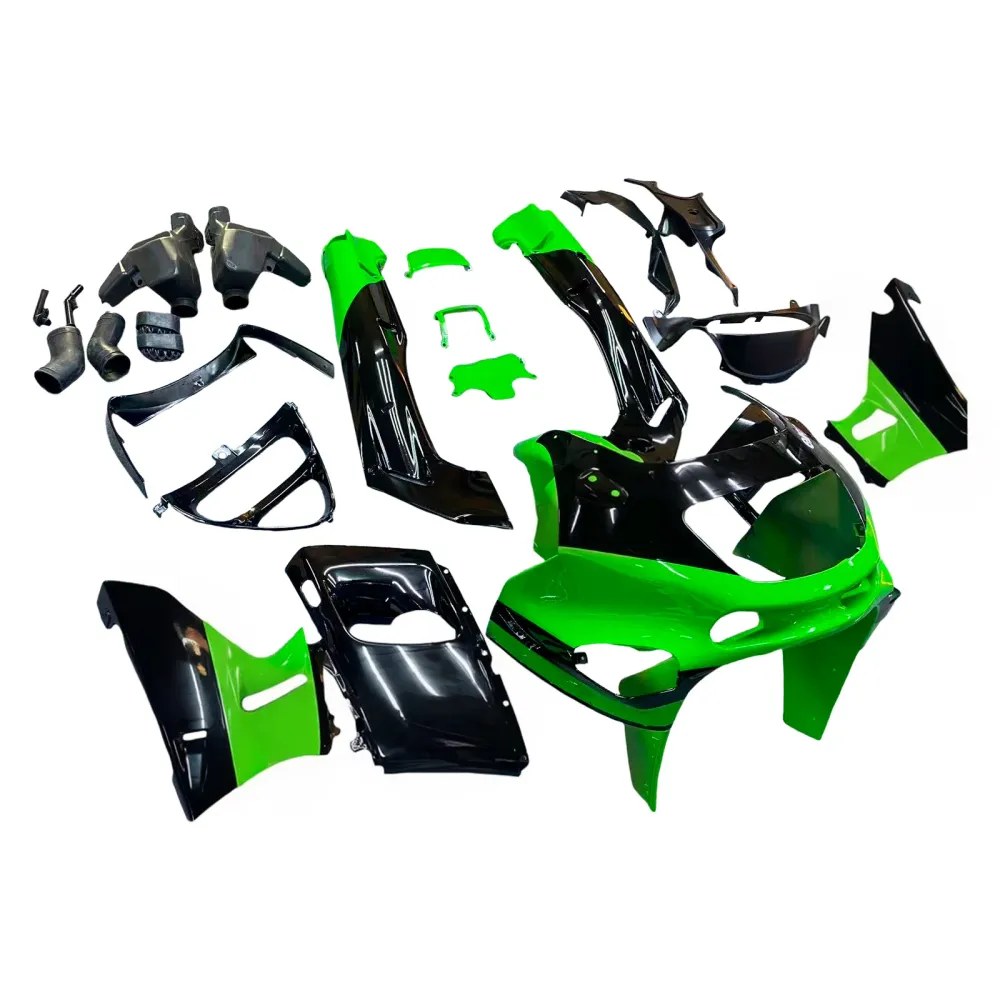 Amotopart Kawasaki 1993-2007 ZZR400 & 1998-2003 ZZR600 groen-zwarte kuipset