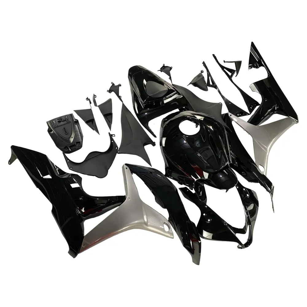 Amotopart kuip voor Honda CBR600 2007-2008, glanzend zwart&GRey Kit