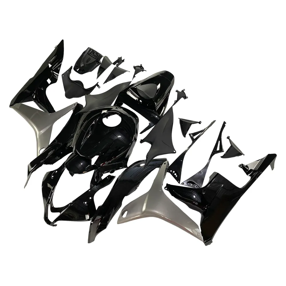 Amotopart kuip voor Honda CBR600 2007-2008, glanzend zwart&GRey Kit